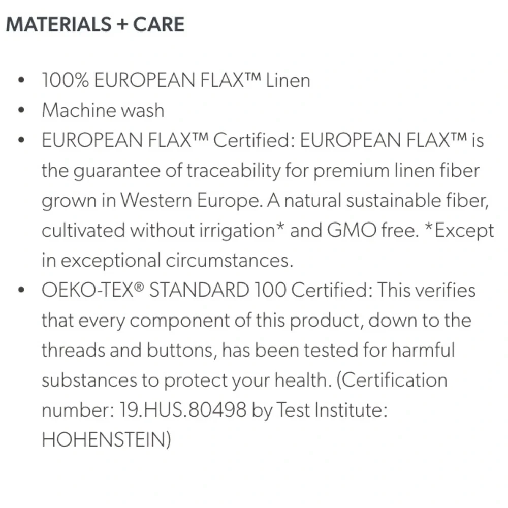 Garnet Hill Relaxed-Linen Duvet Covet - King/Cal King - Picture 9 of 12